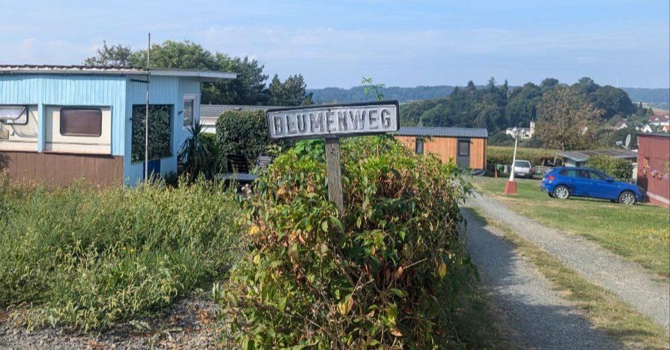 Schild am Blumenweg